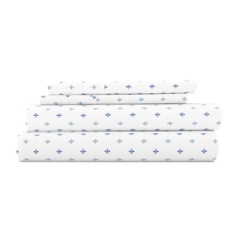 Becky Cameron Home Fleur De Lis Pattern Sheet Set
