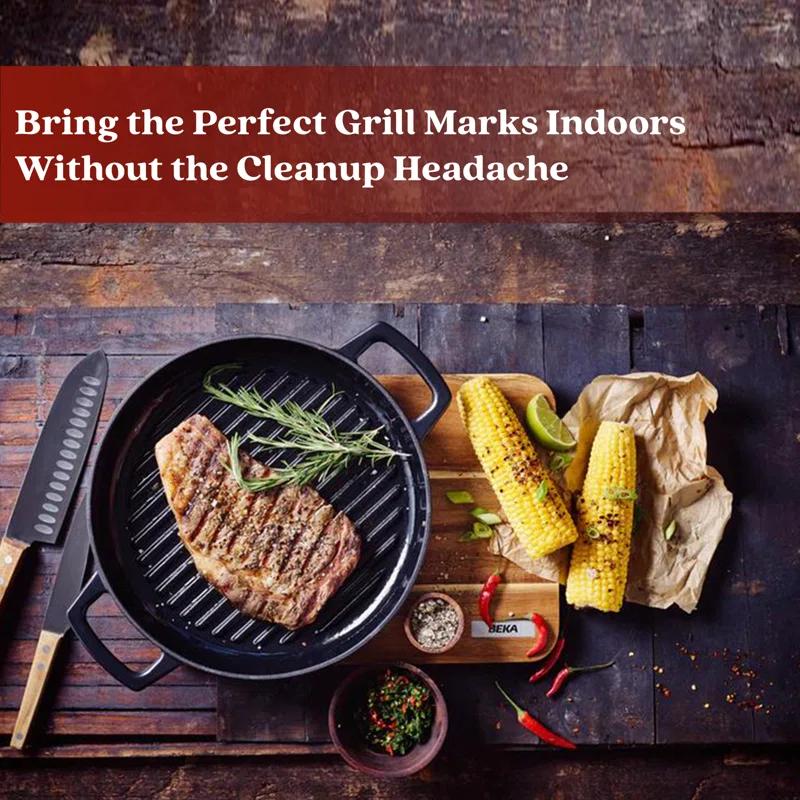 Alva Alva Nori 11" Premium Enameled Cast Iron Grill Pan