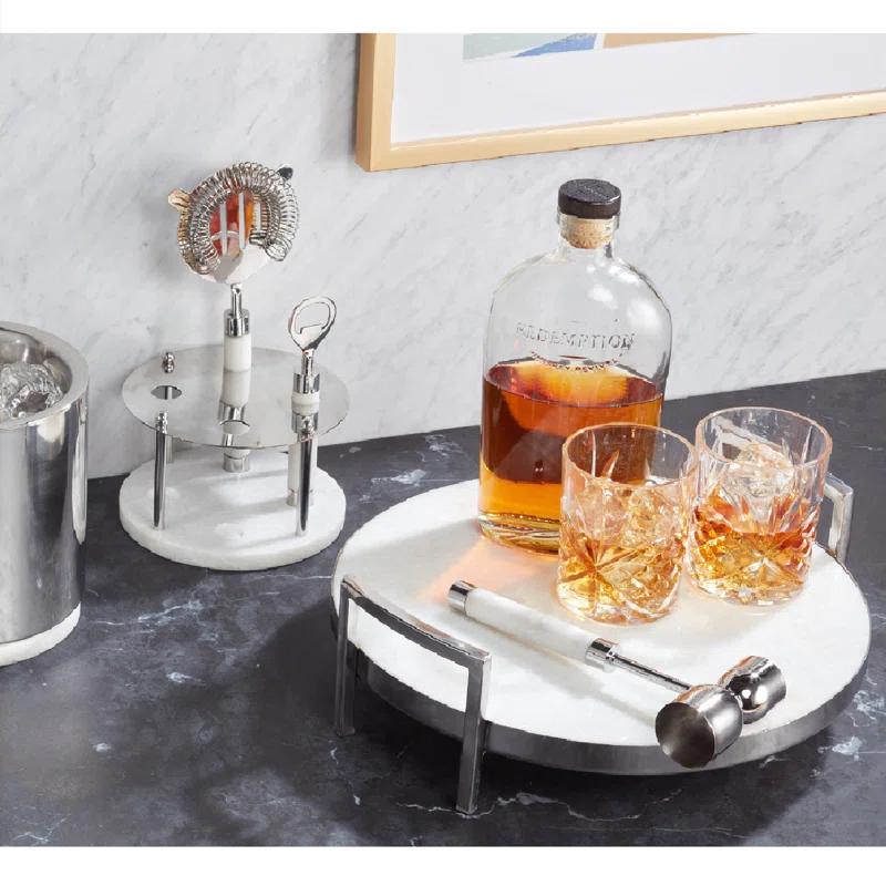 Roselli Trading Company Roman Marble Bar Serving Tray