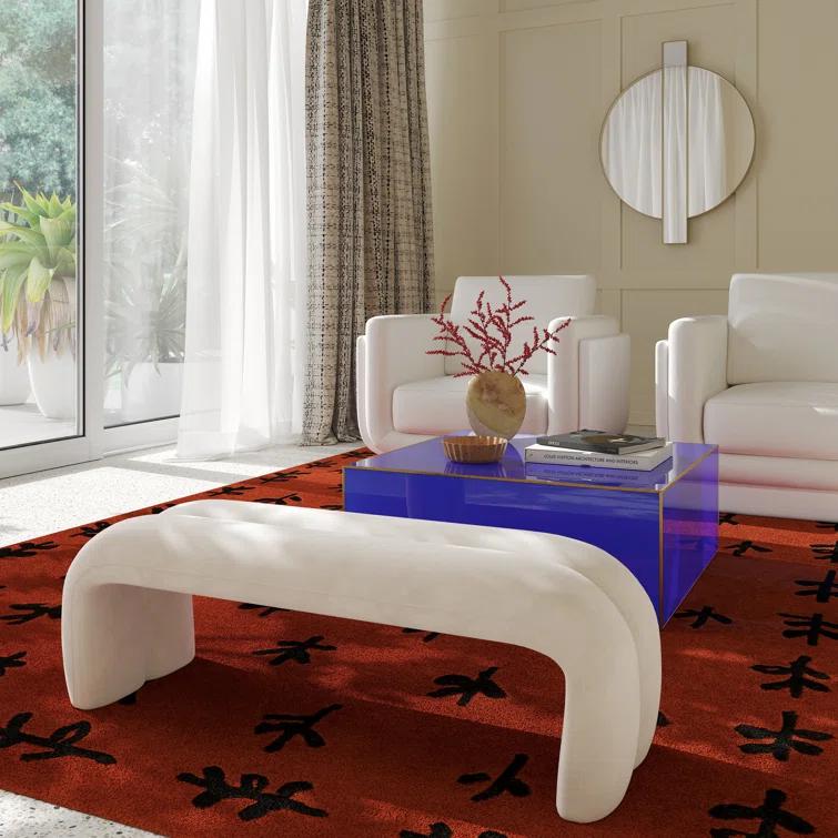TOV Furniture Kenya Polyester Upholstered Bench