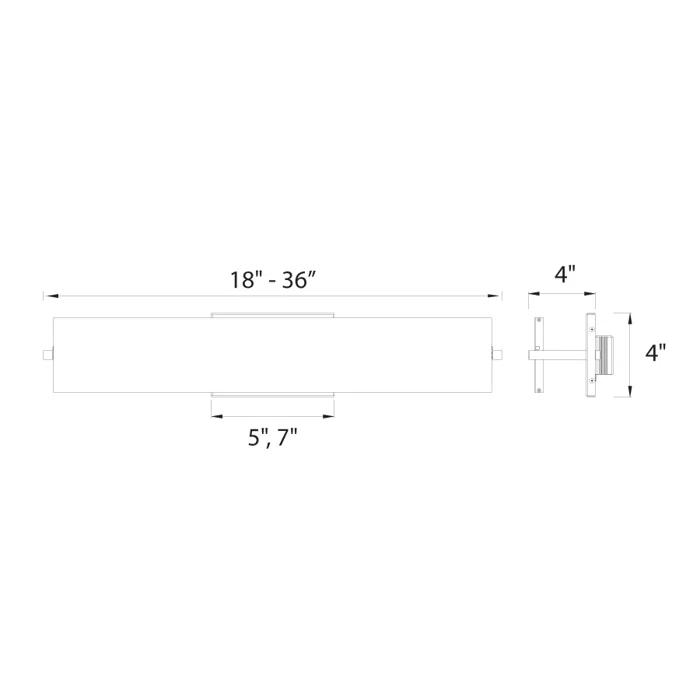 WAC Lighting Line Dimmable LED Bath Bar