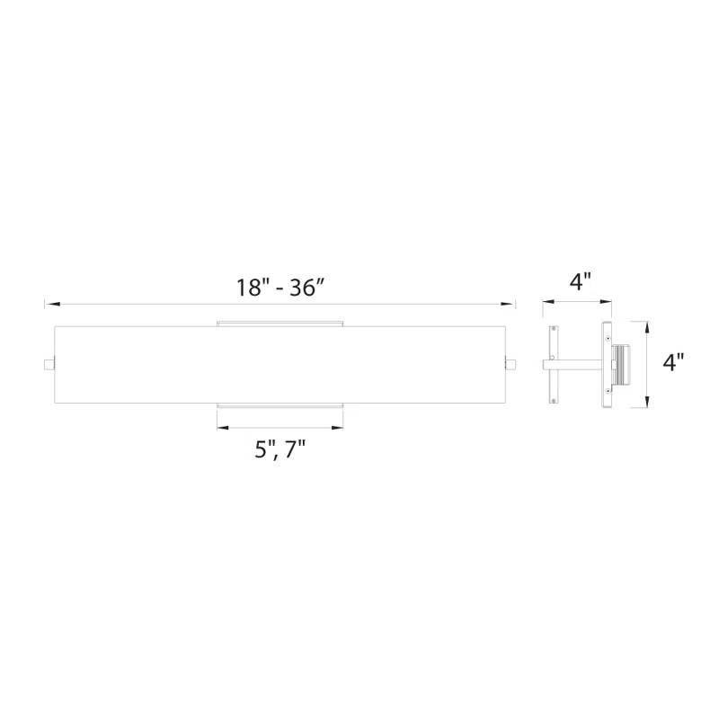 WAC Lighting Line Dimmable LED Bath Bar