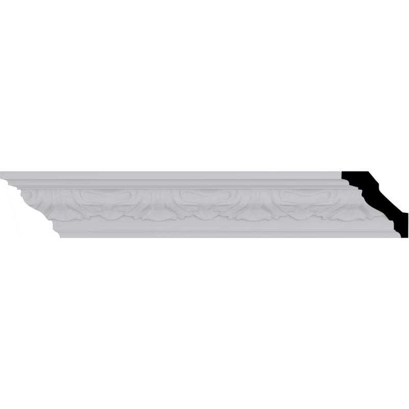 Ekena Millwork 2 1/2"H x 2 1/2"P x 3 1/2"F x 94 1/2"L Orion Crown Moulding