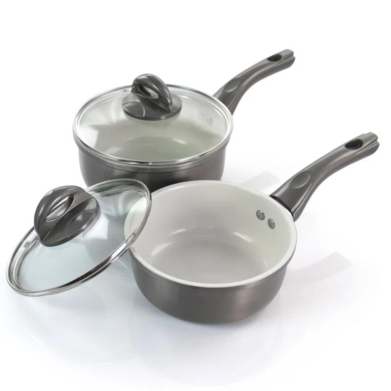 Gibson Home Gibson Home 7 Piece Aluminum Non Stick Cookware Set