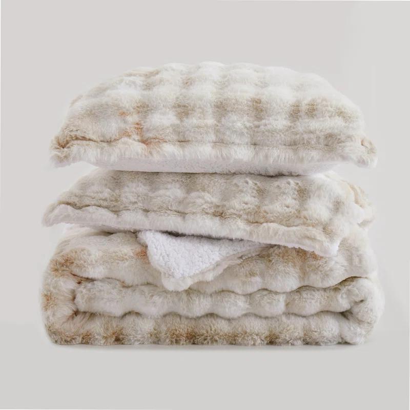 Peace Nest Plush Down Comforter Set