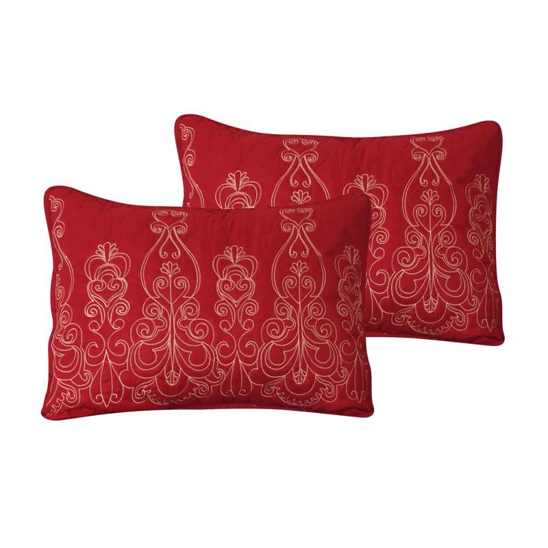Marina Decoration Marina Elegant Ultra Soft Reversible Quilt Set & Reviews | Wayfair