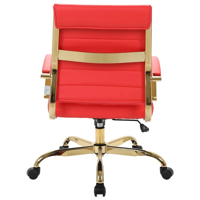 Everly Quinn Naudain Leather Office Conference Chair Modern Executive Meeting Room Chairs