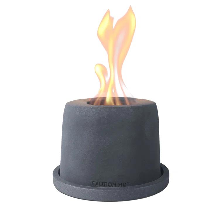 Kante Concrete Bio-Ethanol Smokeless Fire Pit Table