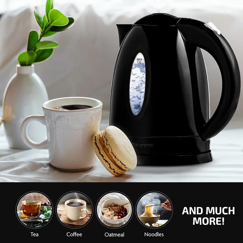 Ovente OVENTE 1.7 qt. Plastic Electric Tea Kettle