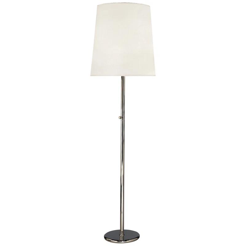 Robert Abbey Buster 79.5'' Polished Nickel Traditional Floor Lamp