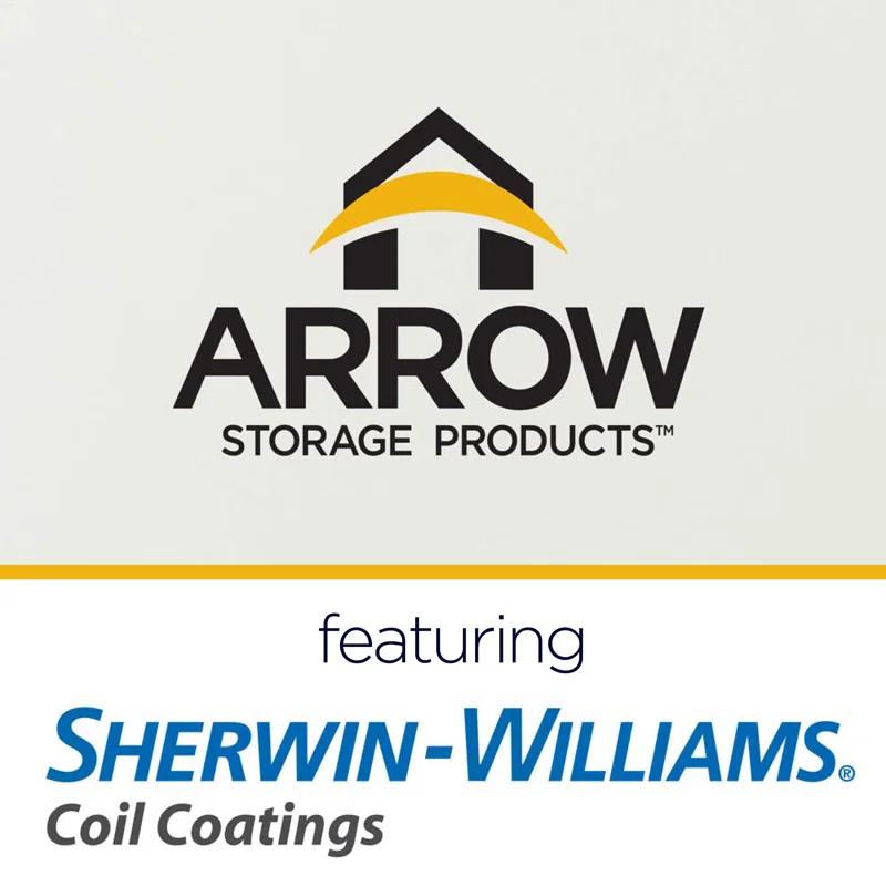 Arrow Steel Carport, 12 ft. x 20 ft. x 7 ft. Galvanized Black/Charcoal