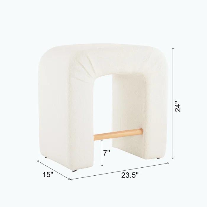 Orren Ellis Upholstered Boucle Dining Chairs, Set of 2 (Set of 2)