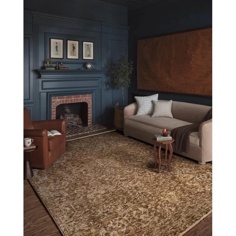 Junie I Rug Magnolia Home by Joanna Gaines x Loloi - Clay and Natural / 2'7" x 10' Runner