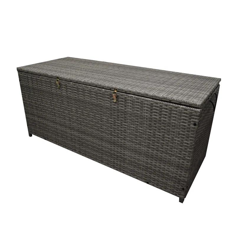 Oakland Living Oakland Living 53'' W 113 Gallons Water Resistant Wicker Deck Box