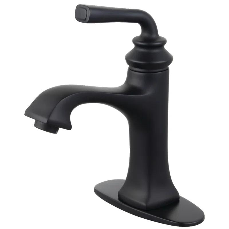 Kingston Brass LS4420RXL Kingston Brass Restoration Single-Handle 1-Hole Deck Mount Bathroom Faucet with Push Pop-Up