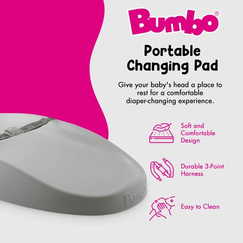 Bumbo Bumbo Diaper Changing Pad, Ergonomic Baby Changing Mat with Safety Belt