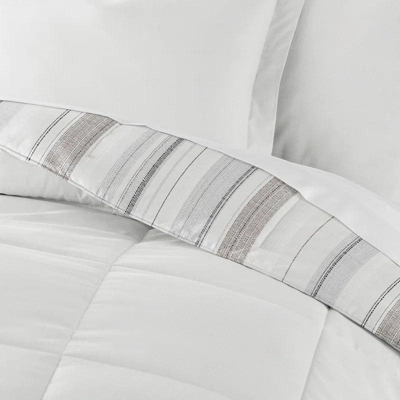 Becky Cameron Dune All Season Down-Alternative Comforter Set in Vertical Stripe