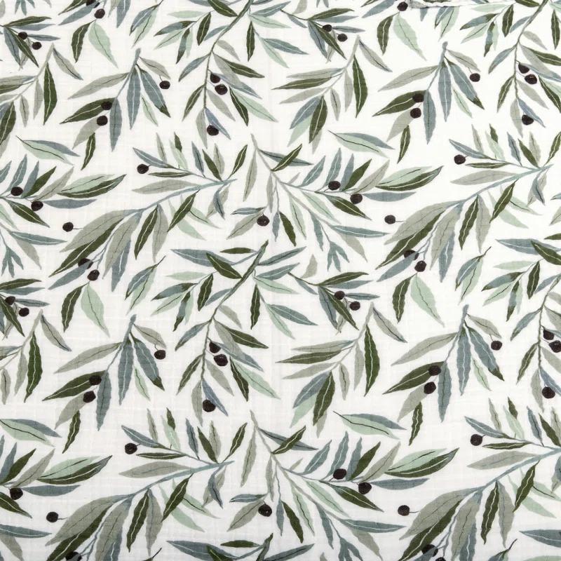 Olive Branches Organic Muslin Swaddle