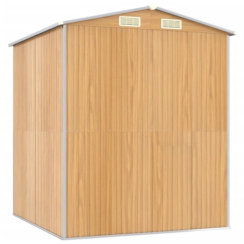 6 ft. 2 in. W x 6 ft. 3 in. D Galvanized Steel Storage Shed