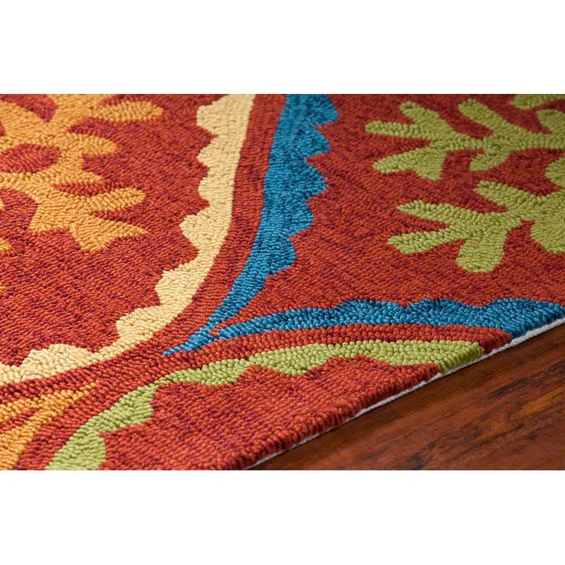 Terra Patterned Red Area Rug