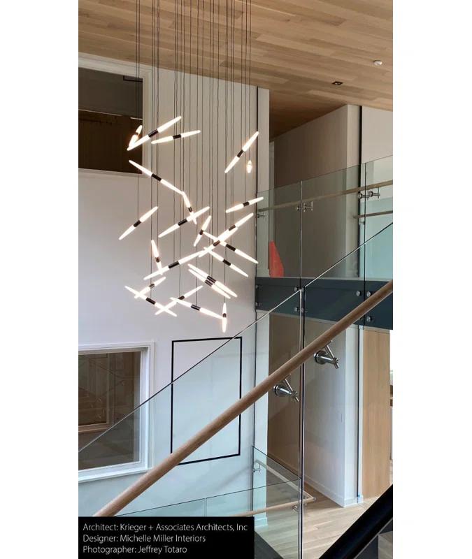 Ballet 24 - Light Dimmable LED Geometric Chandelier