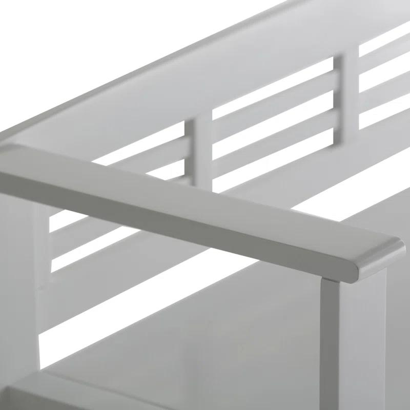 Simpli Home Adams 48"W Solid Wood Contemporary Entryway Storage Bench with Lift-Top Lid and Dual Compartments