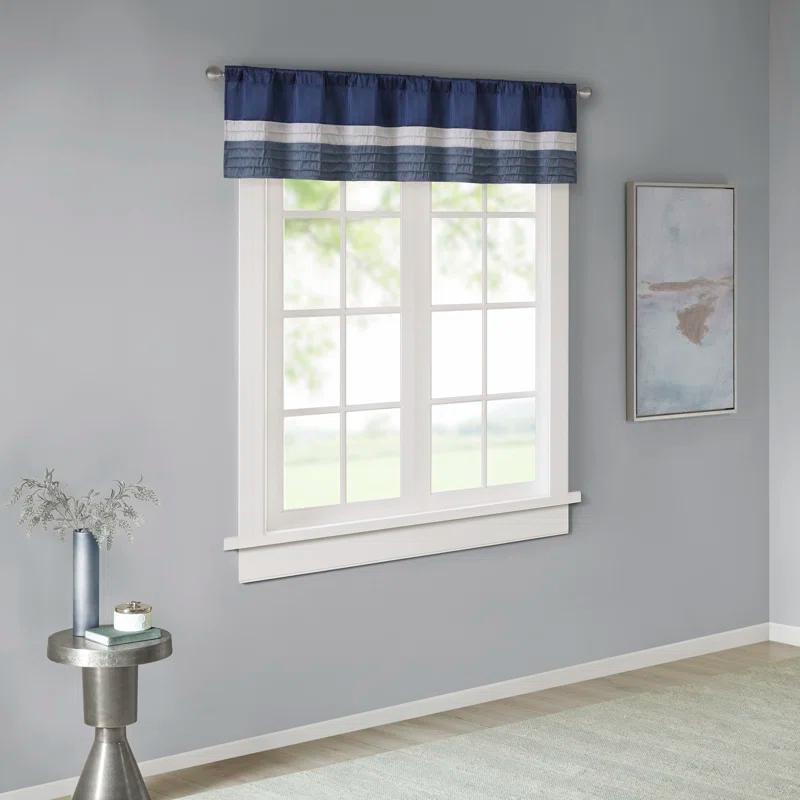 Madison Park Amherst Polyoni Pintuck Window Valance