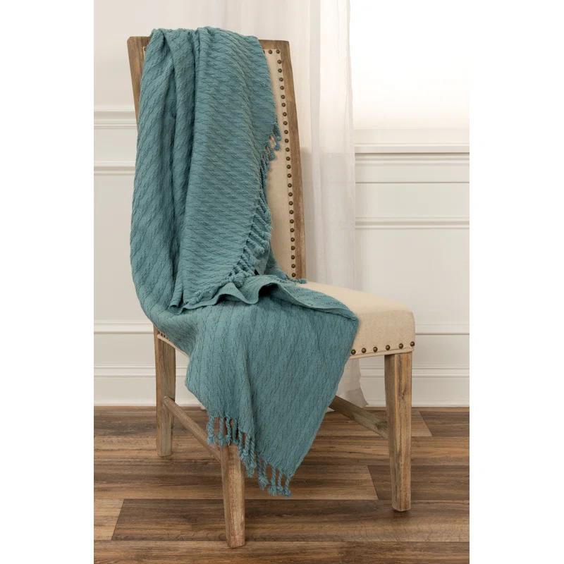 Rizzy Home Hand Woven Throw Blanket