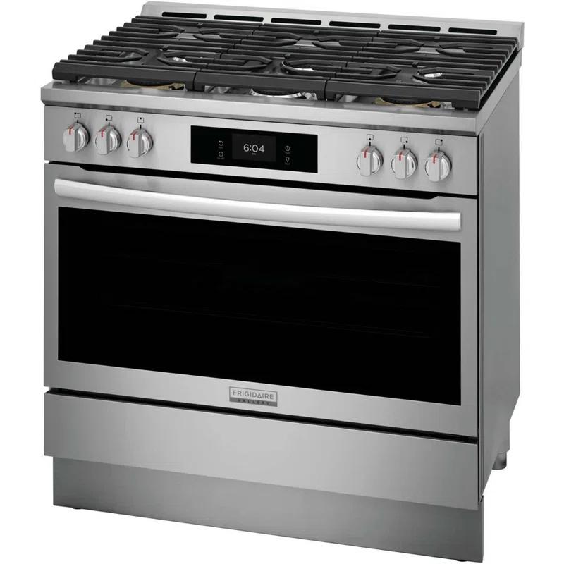 Frigidaire Gallery Frigidaire Gallery 30" 4.6 Cubic Feet Smart Dual Fuel Free Standing Range with 6 Burners GCFD3661AF