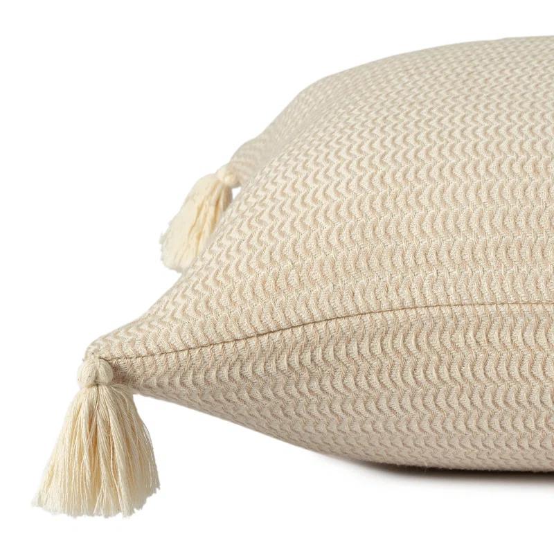 Brenly Turkish Cotton Striped Square Throw Pillow