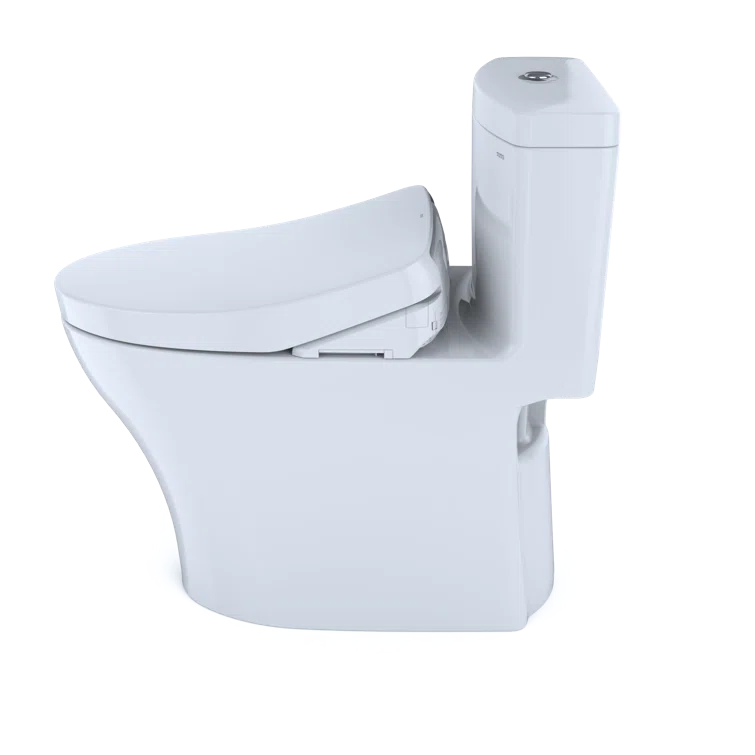 TOTO Aquia® IV  Dual Flush 1.28|0.8 GPF Elongated Two Piece Toilet with S500e Electronic Bidet Seat MW6463046CEMFG#01
