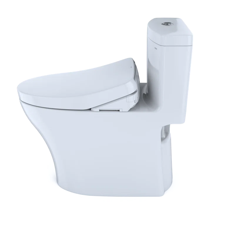 TOTO Aquia® IV  Dual Flush 1.28|0.8 GPF Elongated Two Piece Toilet with S500e Electronic Bidet Seat MW6463046CEMFG#01