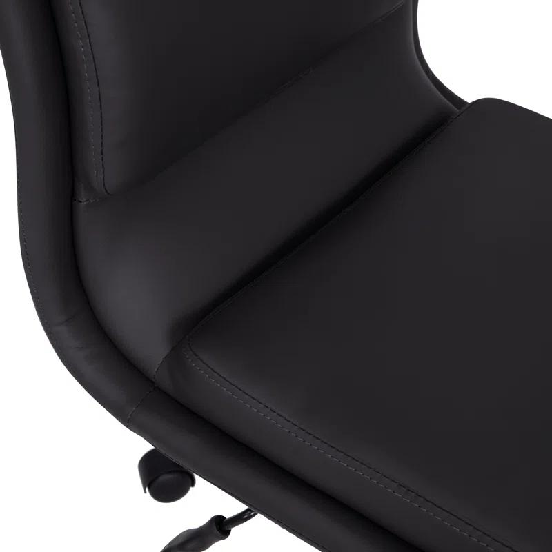 Flash Furniture Mid-Back Armless Office Task Chair with Metal 5-Star Base