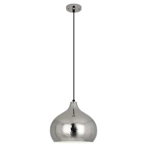 Robert Abbey Lighting - Dal - 12.50 Inch 1 Light Pendant-Polished Nickel Finish