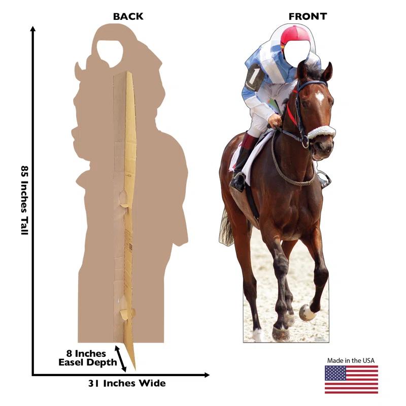 Horse and Jockey Standin