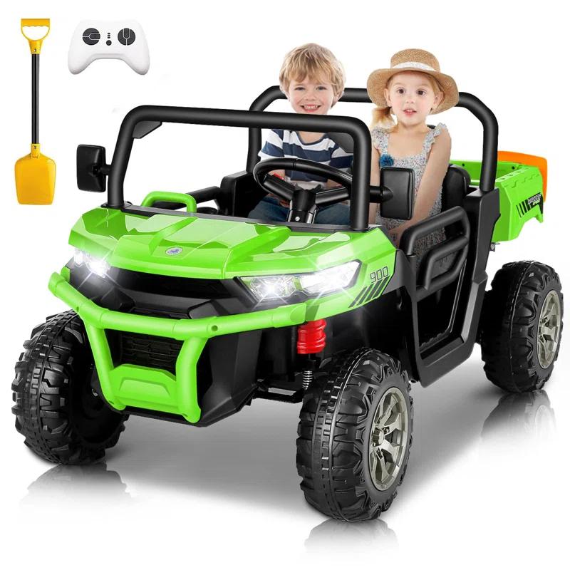 Himimi Delia Himimi 24 Voltage  Ride On Dump Truck, 2 Seater Kids UTV with Electric Dump Bed, Remote Control