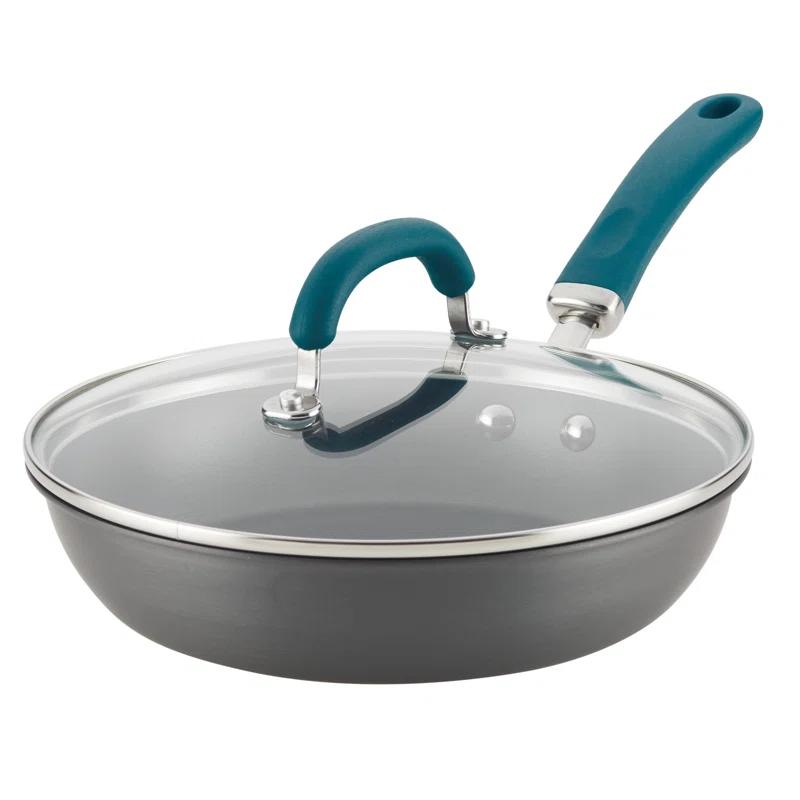 Rachael Ray Rachael Ray Create Delicious Hard Anodized Aluminum Nonstick Deep Frying Pan, 10.25-Inch