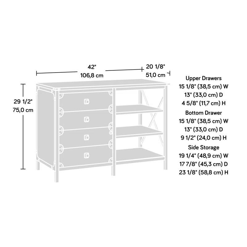 Celeste 42.047'' Wide Filing Credenza