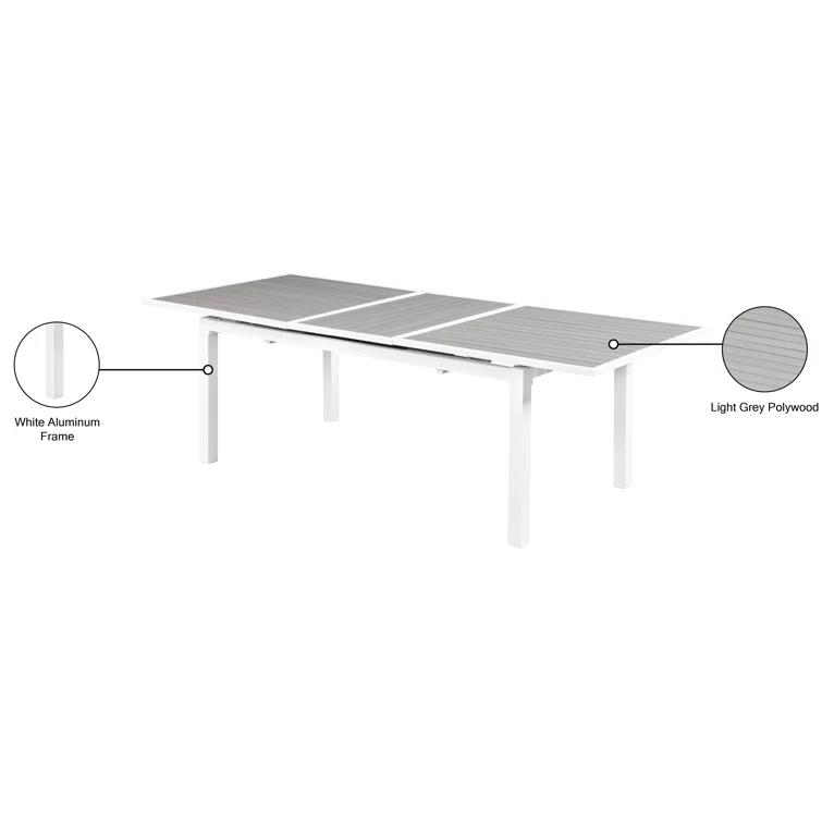 Wade Logan® Noonan Extendable Rectangular Outdoor Dining Table