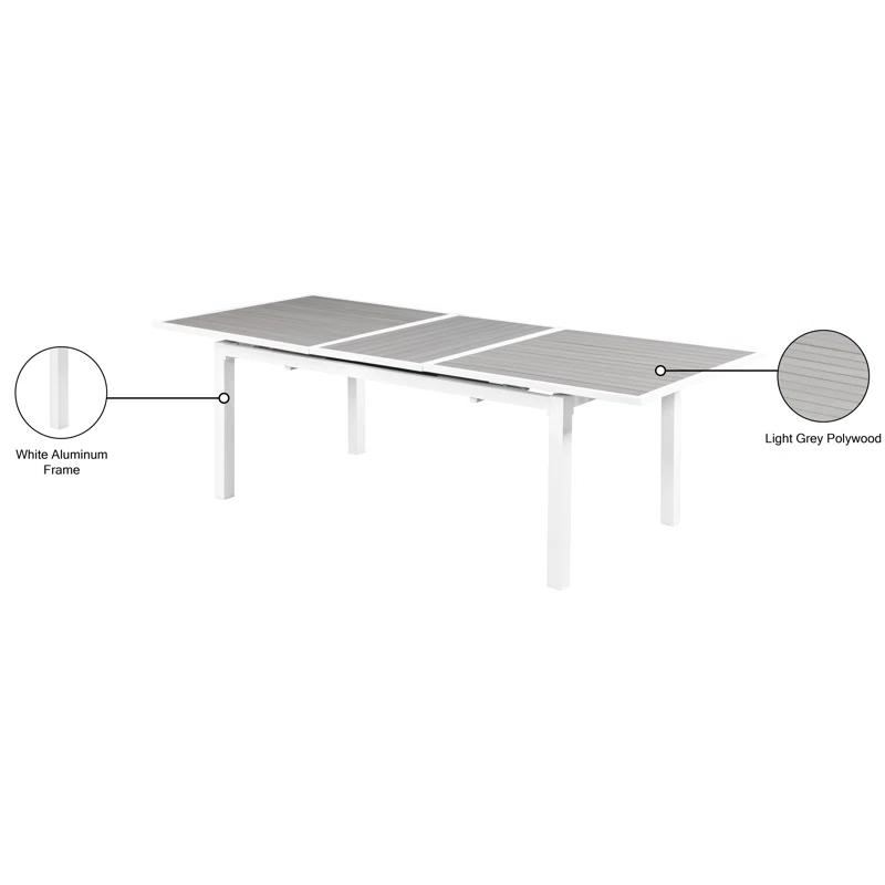 Wade Logan® Noonan Extendable Rectangular Outdoor Dining Table