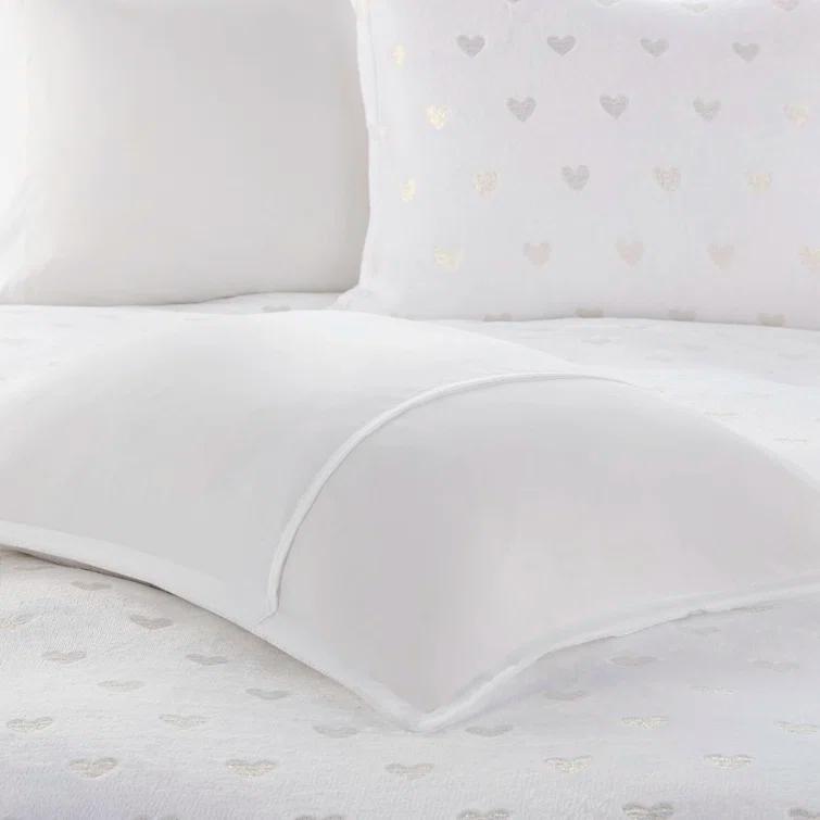 Intelligent Design Rosalie Metallic Printed Plush Comforter Set & Reviews | Wayfair