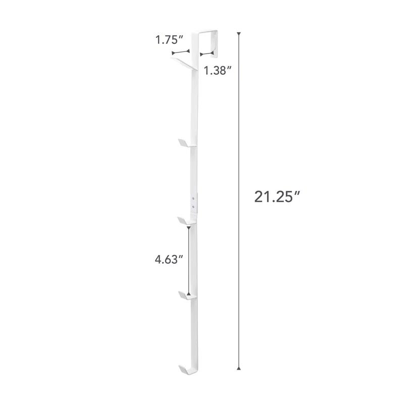 Yamazaki Home Yamazaki Home Over The Door Hooks - Vertical Hanging Coat Rack, Steel, Over-the-Door