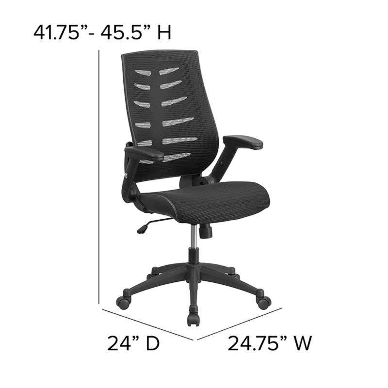 Flash Furniture High Back Designer Mesh Swivel Executive Ergonomic Chair with Flip-Up Arms