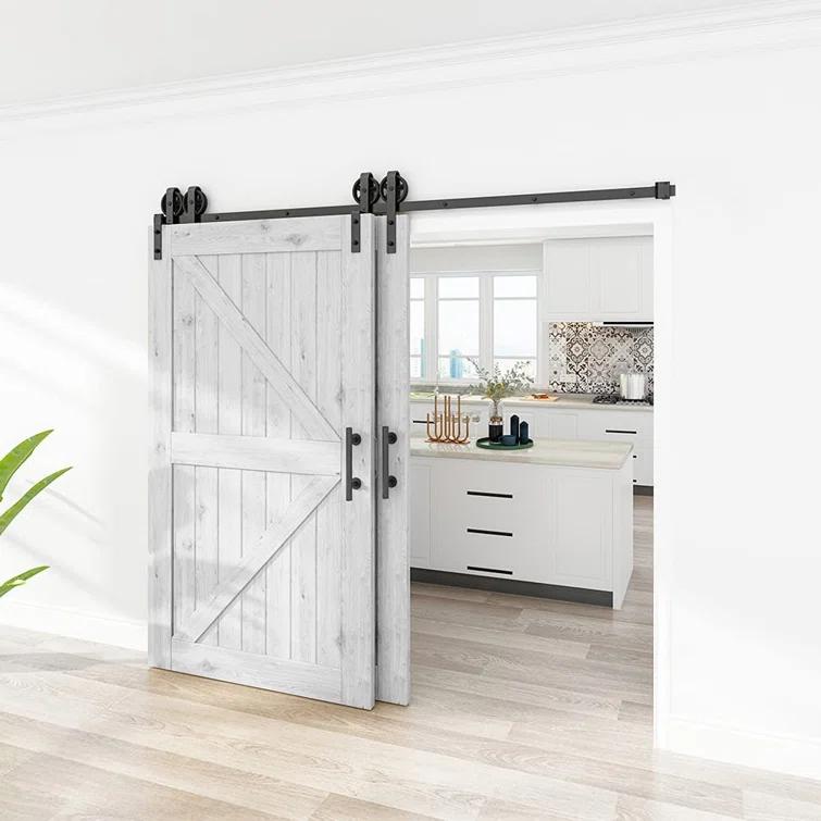 HomLux Standard Double Barn Door Hardware Kit