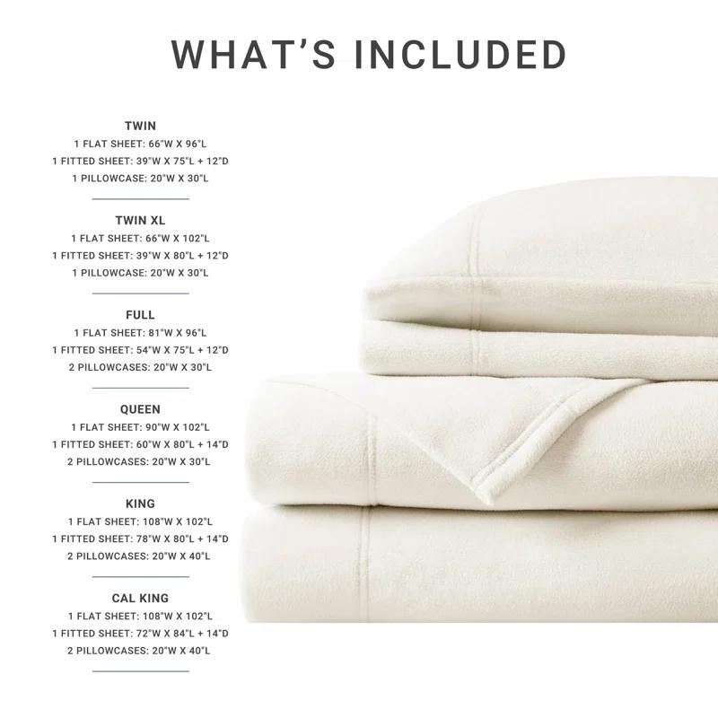 Madison Park Micro Fleece Sheet Set & Reviews | Wayfair