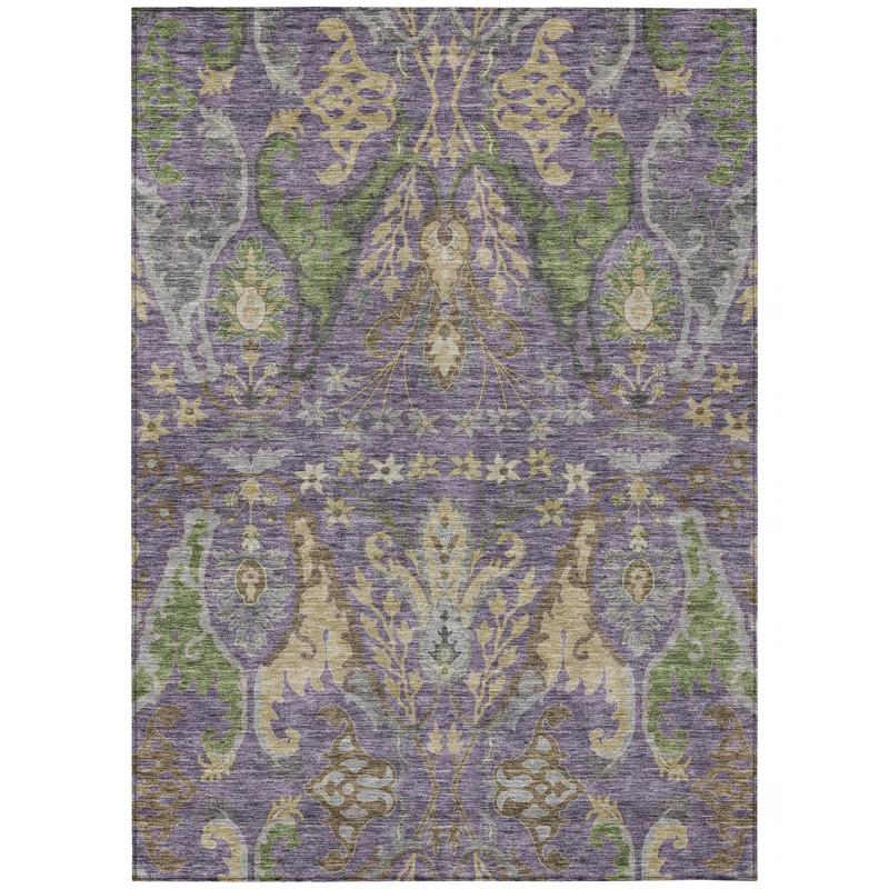 Machine Washable Indoor/Outdoor Cicel ACN1153 Purple