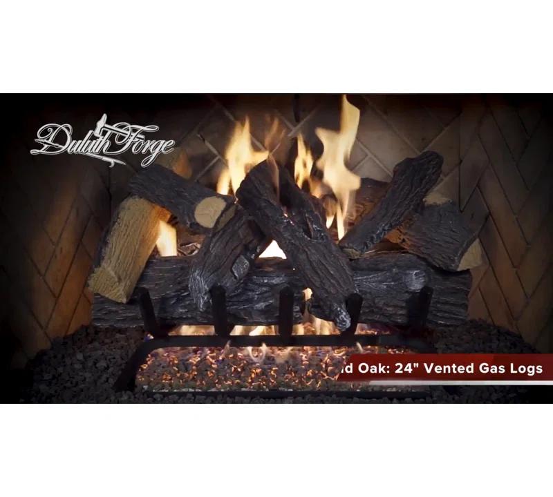 Duluth Forge Duluth Forge Vented Natural Gas Fireplace Log Set