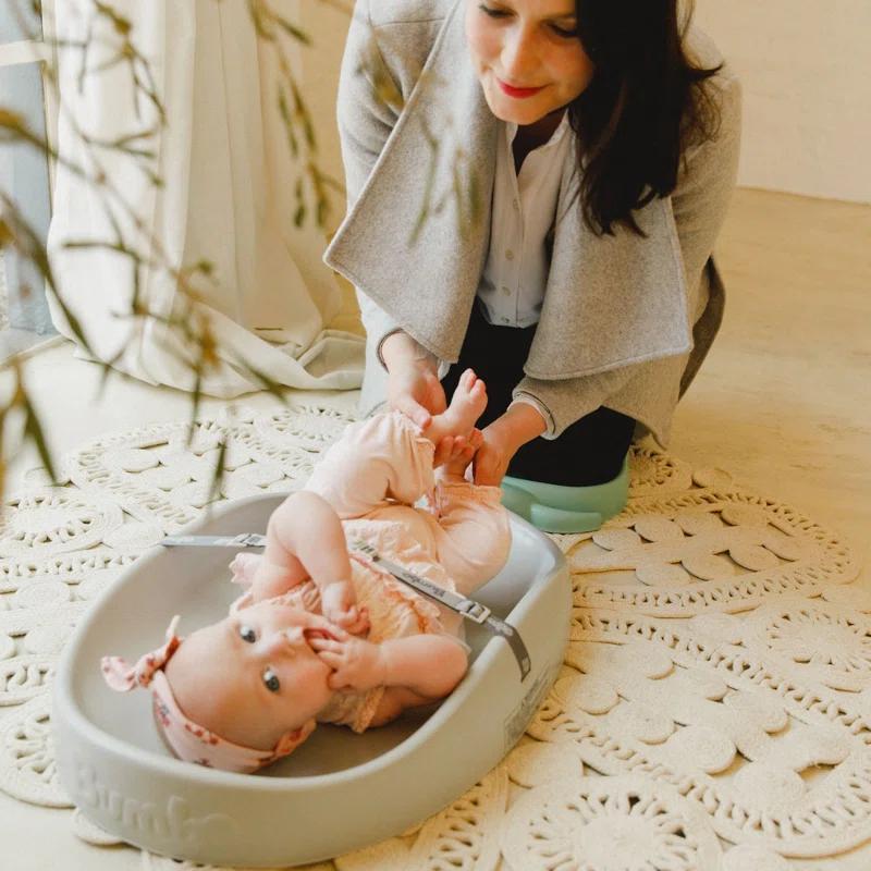 Bumbo Bumbo Diaper Changing Pad, Ergonomic Baby Changing Mat with Safety Belt