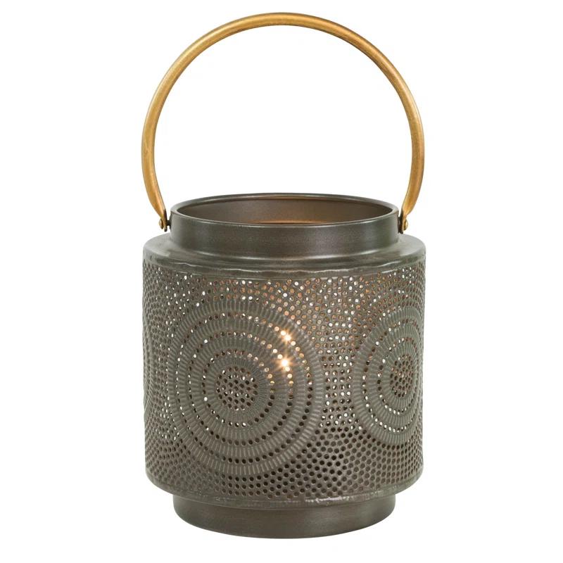Julissa Round Outdoor Modern Lantern with Bulb