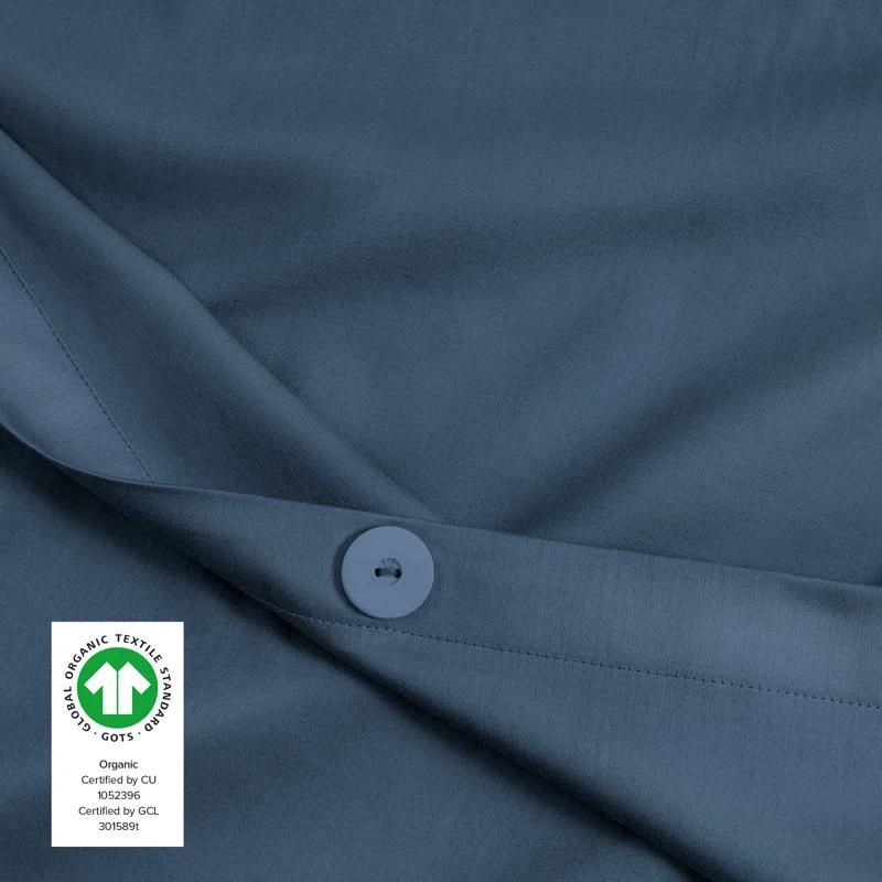 400 Thread Count Organic Cotton Sateen Duvet Cover Set